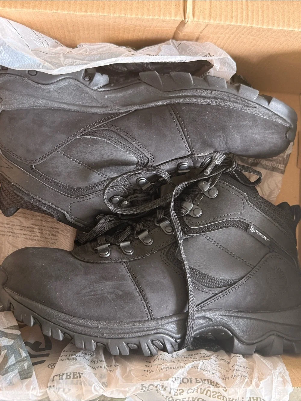 Timberland Black Waterproof Mid Hiker Boots